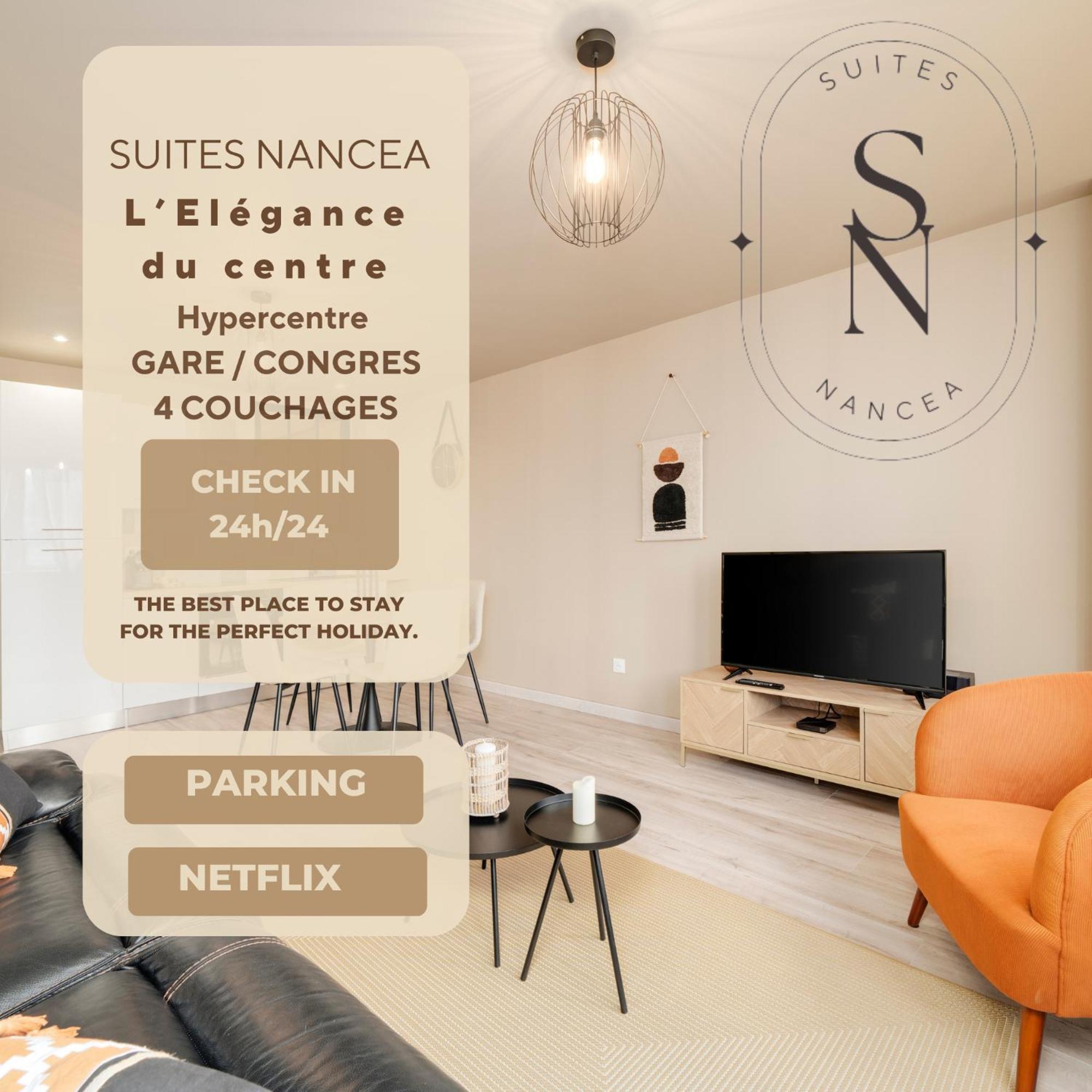 L'Elegance Du Centre - Nancy Gare Congres - Parking - T3 Leilighet Eksteriør bilde
